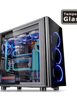 Thermaltake View 31 USB3 черен Tempeчервен Glass