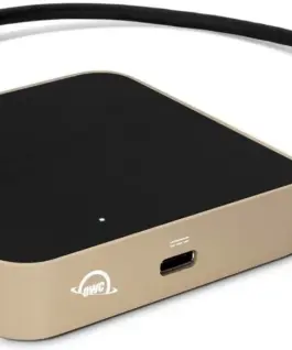 OWC USB-C Travel Dock (5 ports pass through 60W) Gold