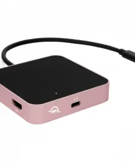 OWC USB-C Travel Dock (5 ports pass through 60W) Rose Gold