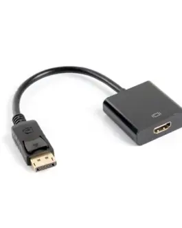 Lanberg адаптер Displayport (M) -> HDMI (F) 10cm