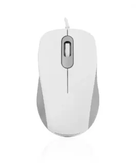 MODECOM M10S SILENT бял кабел OPTICAL MOUSE
