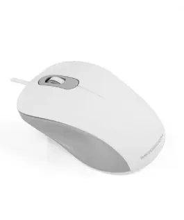 Alternative view of MODECOM M10S SILENT бял кабел OPTICAL MOUSE
