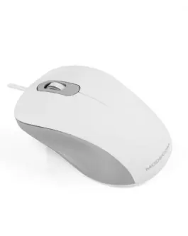 Alternative view of MODECOM M10S SILENT бял кабел OPTICAL MOUSE