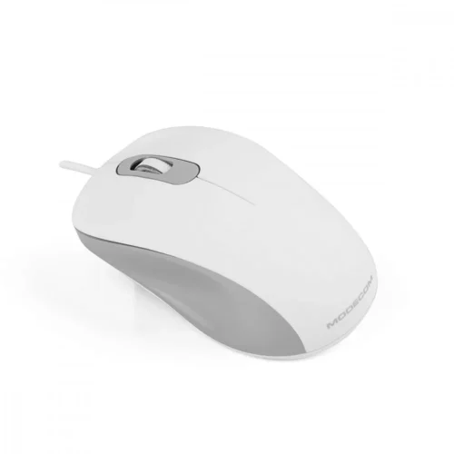 Alternative view of MODECOM M10S SILENT бял кабел OPTICAL MOUSE