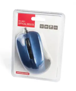 MODECOM M9.1 черен AND син WIDE OPTICAL MOUSE