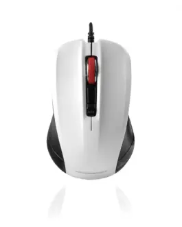 MODECOM M9.1 черен AND бял кабел OPTICAL MOUSE