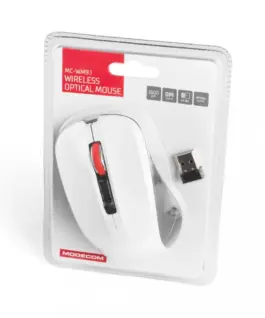 MODECOM WM9.1 WIRELESS OPTICAL MOUSE черен-бял