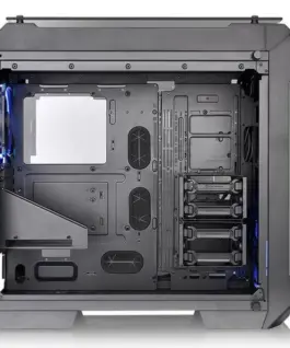 Alternative view of Thermaltake View 71 Riing Tempeчервен Glass - черен