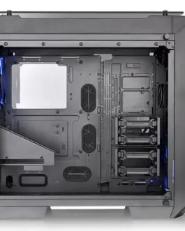 Alternative view of Thermaltake View 71 Riing Tempeчервен Glass - черен