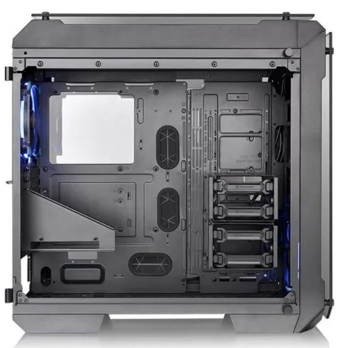 Alternative view of Thermaltake View 71 Riing Tempeчервен Glass - черен