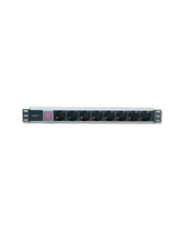 Techly Rack 19 inches 1U 250V/16A, 8xSCHUKO, 3m