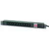 Qoltec Power strip for RACK 19cali | circuit breaker | 1U | 10A | PDU 8xIEC C13 |