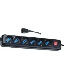 Alternative view of Techly UPS power strip with 6 sockets, 1,5m черен