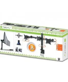 Techly Triple desk LED/LCD monitor arm 13-24inch 3x10kg черен