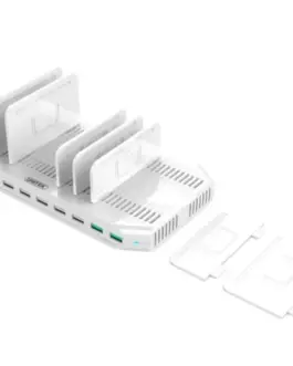 Alternative view of Unitek зарядна станция 10xUSB, 96W, 2xQC3.0, Y-2190A