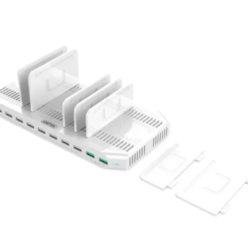 Alternative view of Unitek зарядна станция 10xUSB, 96W, 2xQC3.0, Y-2190A