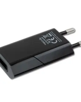Alternative view of Techly Slim USB зарядно 230V - 5V/1A черен