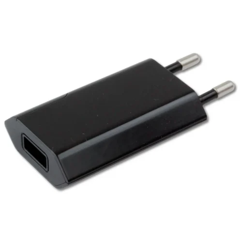 Techly Slim USB зарядно 230V - 5V/1A черен
