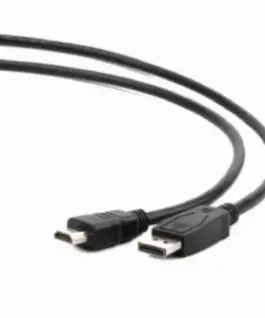 Alternative view of Gembird кабел DisplayPort to HDMI male черен 5m