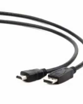 Alternative view of Gembird кабел DisplayPort to HDMI male черен 5m