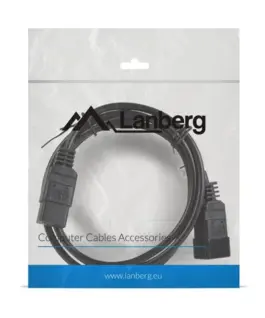 Alternative view of Lanberg Power cord удължителен кабел IEC 320 C19 - C20 VDE 1.8M VDE черен