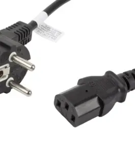 Alternative view of Lanberg Power кабел CEE 7/7 - IEC 320 C13 VDE 1.8M черен