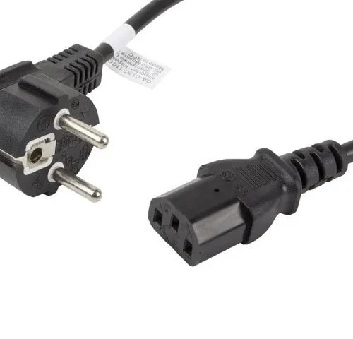 Alternative view of Lanberg Power кабел CEE 7/7 - IEC 320 C13 VDE 1.8M черен