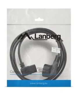 Lanberg кабел power CEE 7/7 - IEC 320 C13 right angle VDE 1.8M черен