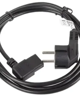 Alternative view of Lanberg кабел power CEE 7/7 - IEC 320 C13 right angle VDE 1.8M черен