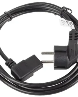 Alternative view of Lanberg кабел power CEE 7/7 - IEC 320 C13 right angle VDE 1.8M черен