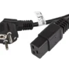 Lanberg кабел power CEE 7/7 - IEC 320 C19 16A VDE 1.8M черен