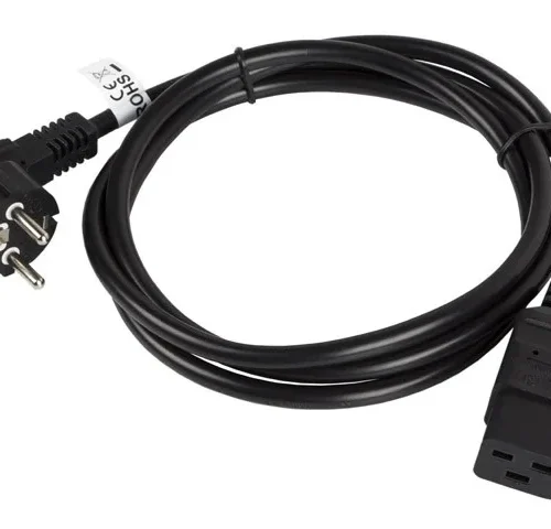 Lanberg кабел power CEE 7/7 – IEC 320 C19 16A VDE 1.8M черен
