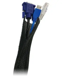 LogiLink Flexible кабел organiser черен