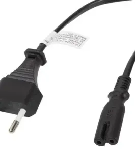 Alternative view of Lanberg EURO power кабел (radio) CEE 7/16 - IEC 320 C7 1.8M черен