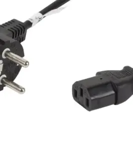 Lanberg Power кабел CEE 7/7 - IEC 320 C13 1.8M черен