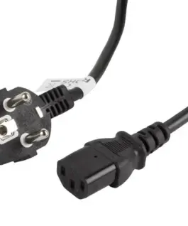 Lanberg Power кабел CEE 7/7 - IEC 320 C13 3M VDE 3M черен