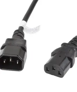Lanberg Extension power кабел IEC 320 C13 - C14 VDE 3M черен