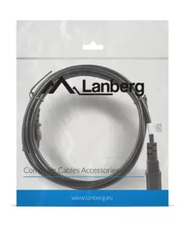 Lanberg Power cord удължителен кабел IEC 320 C13 - C14 VDE 1.8M черен