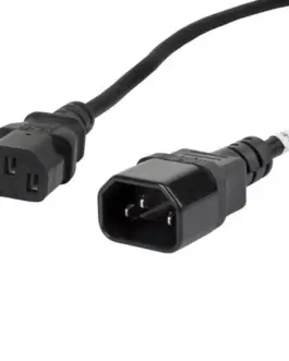 Alternative view of Lanberg Power cord удължителен кабел IEC 320 C13 - C14 VDE 1.8M черен