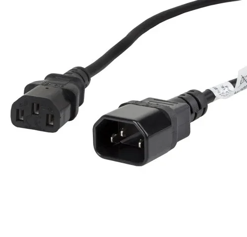 Alternative view of Lanberg Power cord удължителен кабел IEC 320 C13 - C14 VDE 1.8M черен