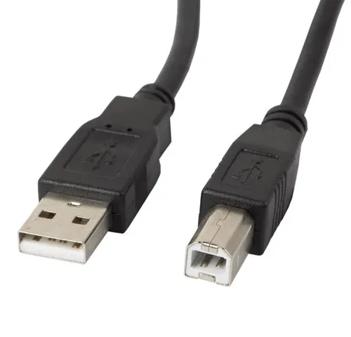Lanberg кабел USB 2.0 AM-BM 5M Ferryt черен