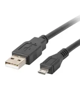 Lanberg кабел USB 2.0 micro AM-MBM5P 1.8M черен