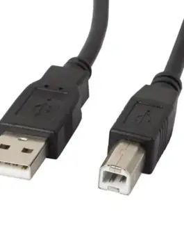 Lanberg кабел USB 2.0 AM-BM 3M Ferryt черен