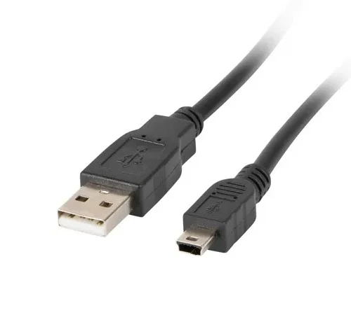 Lanberg USB 2.0 mini кабел AM-BM5P 1.8M черен (CANON) Ferrite