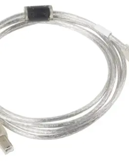 Alternative view of Lanberg кабел USB 2.0 AM-BM 3M Ferryt прозрачен