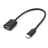 TB кабел OTG USB AF - USB C 15cm черен