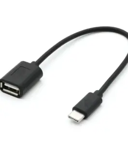 TB кабел OTG USB AF - USB C 15cm черен