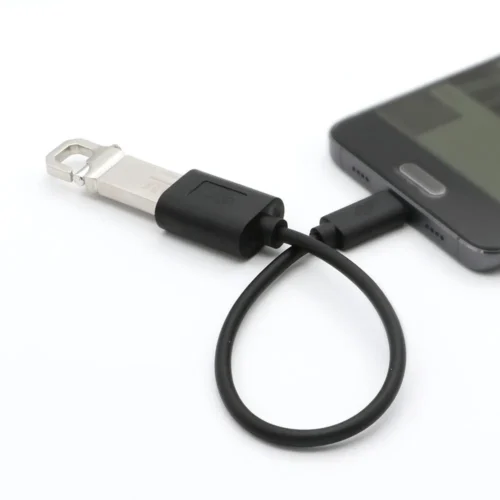 TB кабел OTG USB AF – USB C 15cm черен