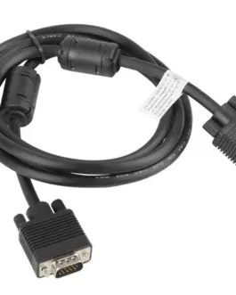 Alternative view of Lanberg кабел VGA Ferryt 1.8M M/M Shield черен