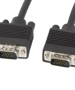 Lanberg кабел VGA Ferryt 10M M/M Shield черен